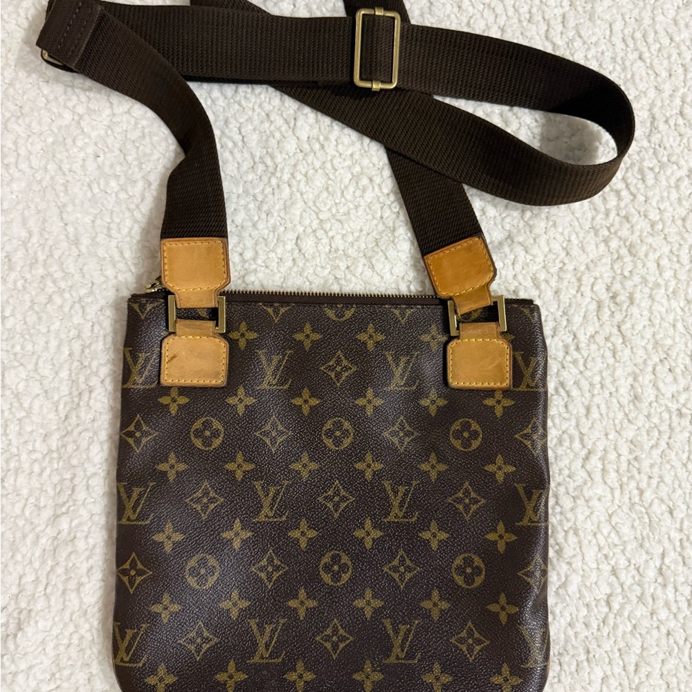 Louis Vuitton Brown Monogram Crossbody Bag - Picture 4 of 11